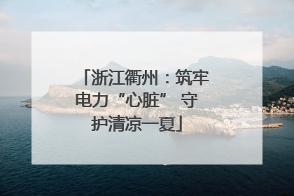 浙江衢州：筑牢电力“心脏” 守护清凉一夏