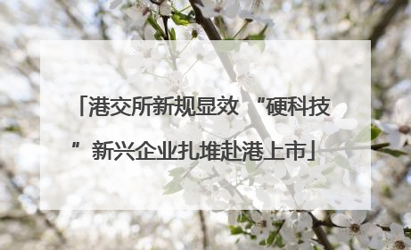 港交所新规显效 “硬科技”新兴企业扎堆赴港上市
