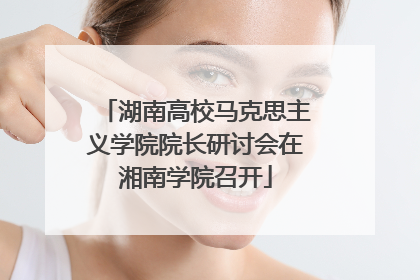 湖南高校马克思主义学院院长研讨会在湘南学院召开