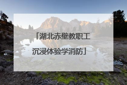 湖北赤壁教职工沉浸体验学消防