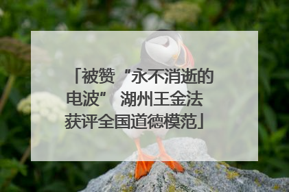 被赞“永不消逝的电波” 湖州王金法获评全国道德模范