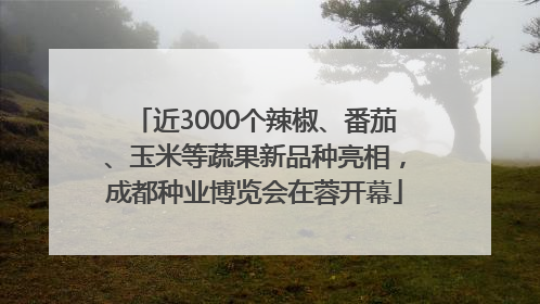 近3000个辣椒、番茄、玉米等蔬果新品种亮相，成都种业博览会在蓉开幕