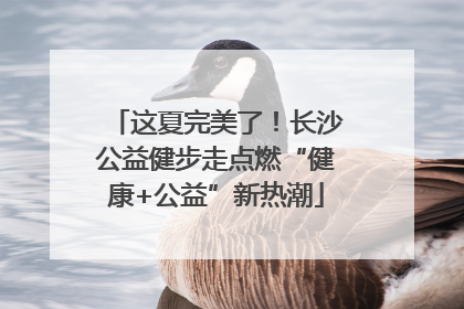 这夏完美了！长沙公益健步走点燃“健康+公益”新热潮