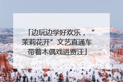 边玩边学好欢乐，“茉莉花开”文艺直通车带着木偶戏进贾汪