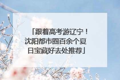 跟着高考游辽宁！沈阳都市圈百余个夏日宝藏好去处推荐