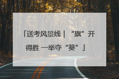 送考风景线｜“旗”开得胜 一举夺“葵”