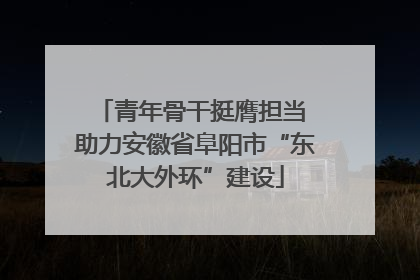青年骨干挺膺担当 助力安徽省阜阳市“东北大外环”建设