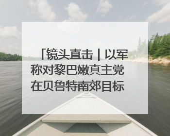 镜头直击｜以军称对黎巴嫩真主党在贝鲁特南郊目标实施打击