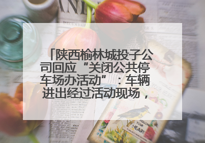 陕西榆林城投子公司回应“关闭公共停车场办活动”：车辆进出经过活动现场，为安全临时关闭