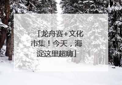龙舟赛+文化市集！今天，海淀这里超嗨