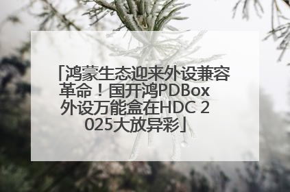 鸿蒙生态迎来外设兼容革命！国开鸿PDBox外设万能盒在HDC 2025大放异彩
