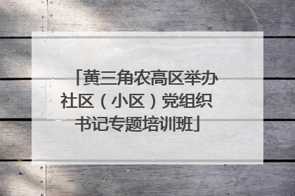 黄三角农高区举办社区（小区）党组织书记专题培训班