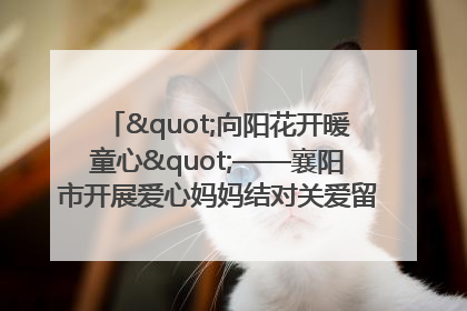 "向阳花开暖童心"——襄阳市开展爱心妈妈结对关爱留守困境儿童庆"六一"活动
