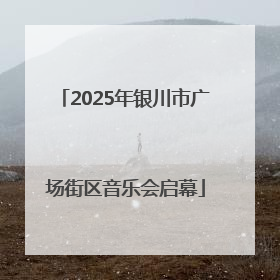 2025年银川市广场街区音乐会启幕