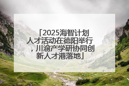 2025海智计划人才活动在德阳举行，川渝产学研协同创新人才港落地