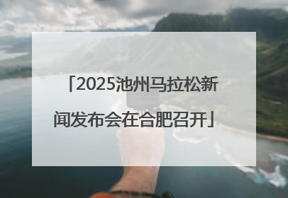 2025池州马拉松新闻发布会在合肥召开