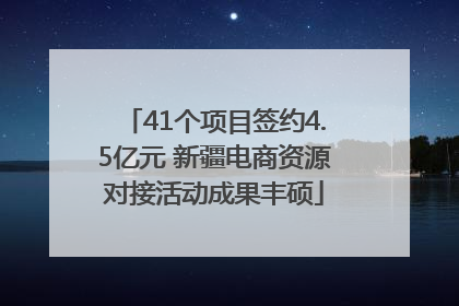 41个项目签约4.5亿元 新疆电商资源对接活动成果丰硕
