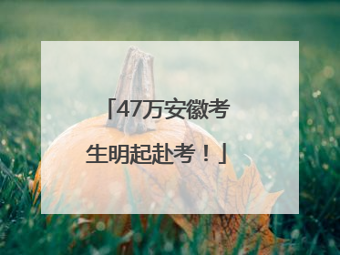 47万安徽考生明起赴考！