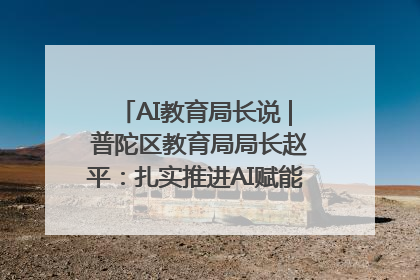 AI教育局长说 | 普陀区教育局局长赵平：扎实推进AI赋能教育，着力打造“适合教育”新体系